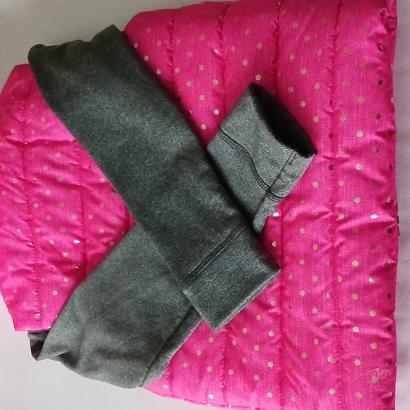 BODY GLOVE GIRL'S HOODED PUFFER JACKET PINK/GREY SIZE 7 - Picture 7 of 10